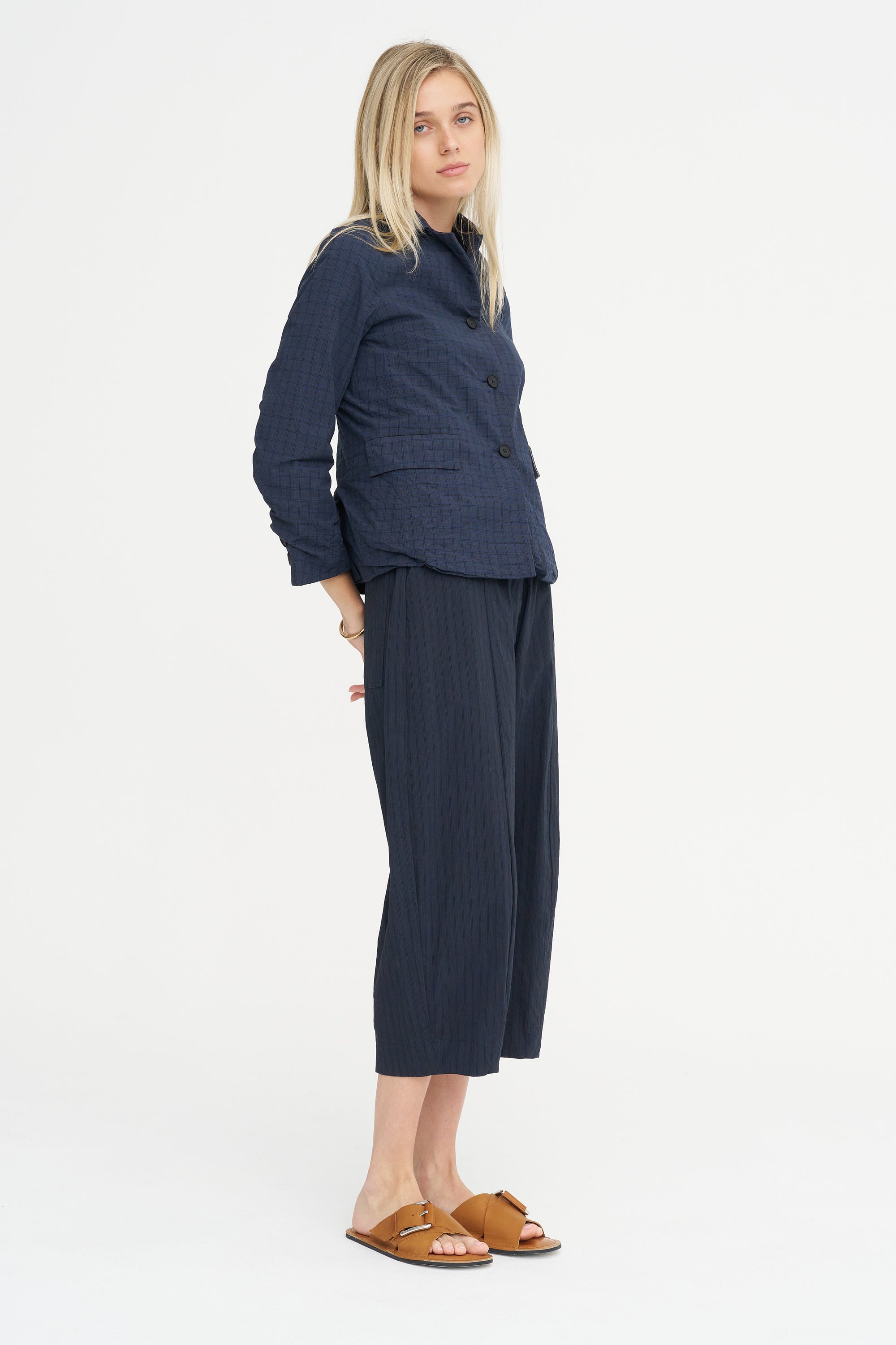 Sandra Pants, Navy Stripe