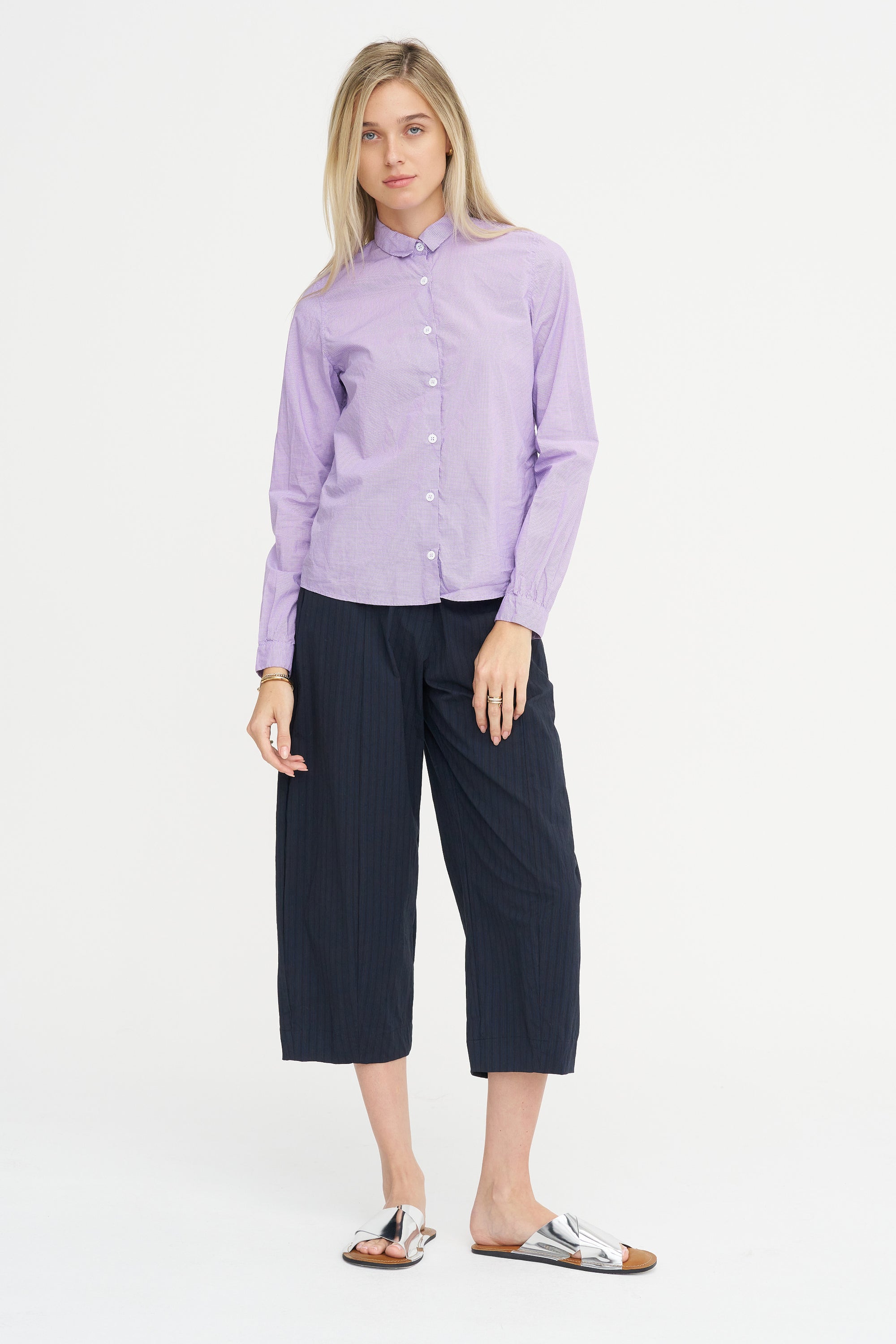 Tyrol Shirt, Purple Check