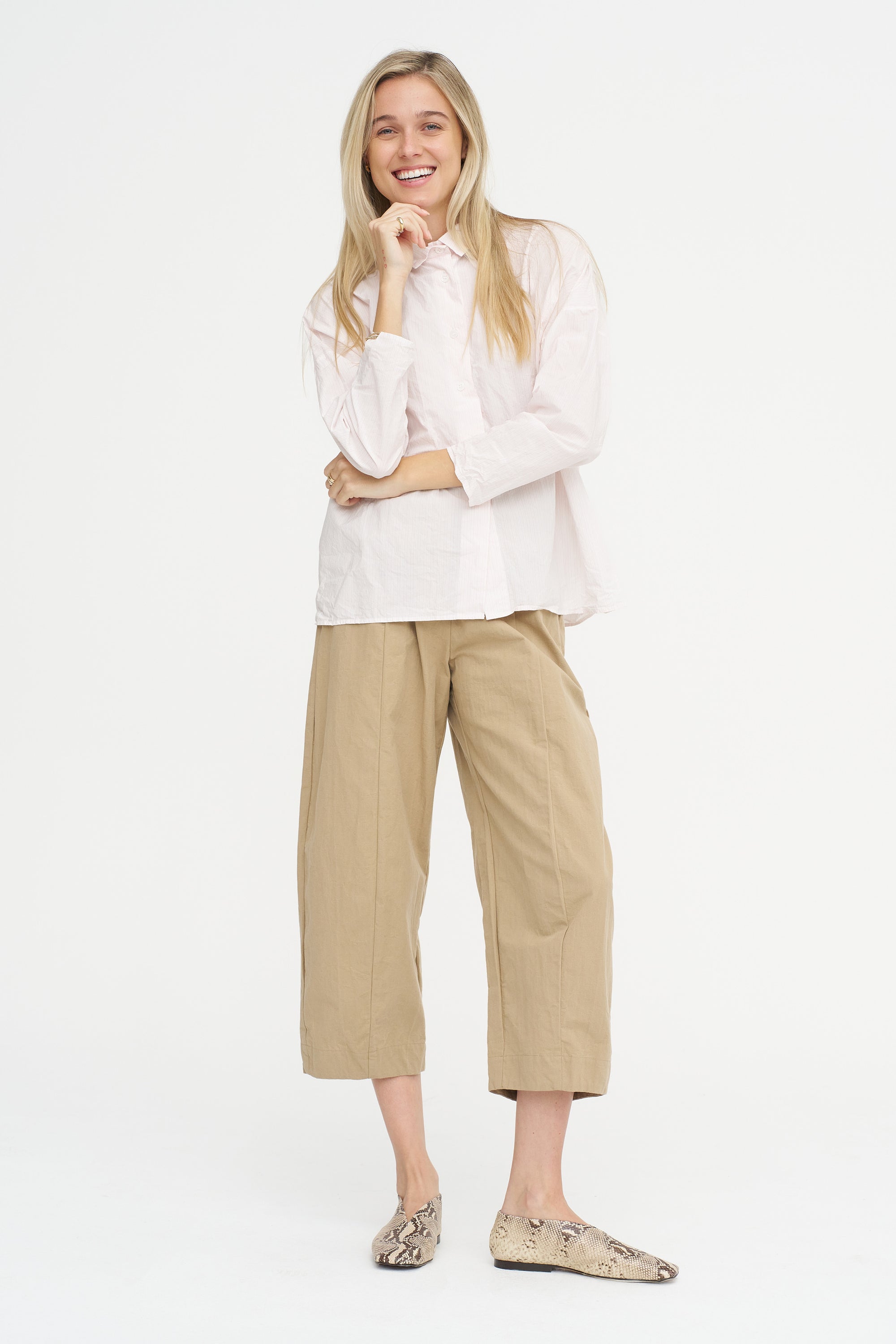 Tina Shirt, Pink Stripe