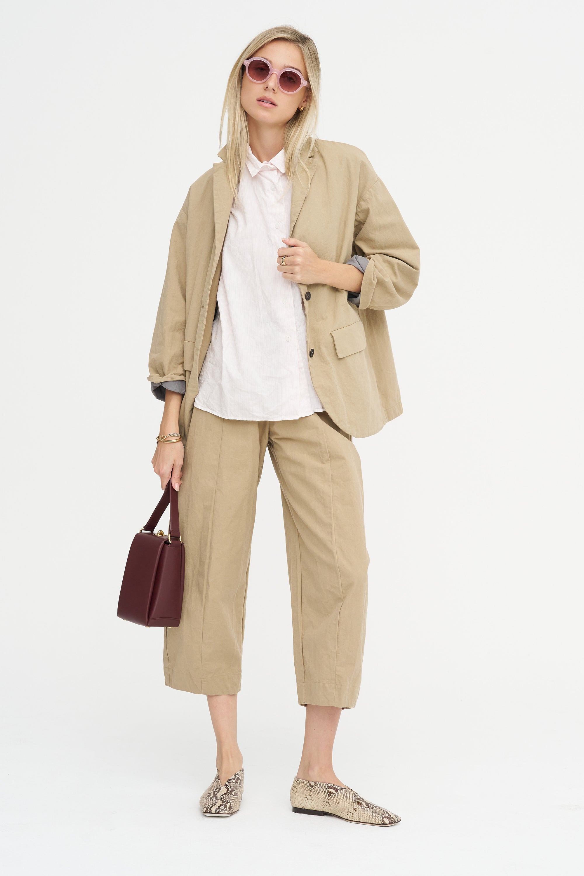 Tina Shirt, Pink Stripe