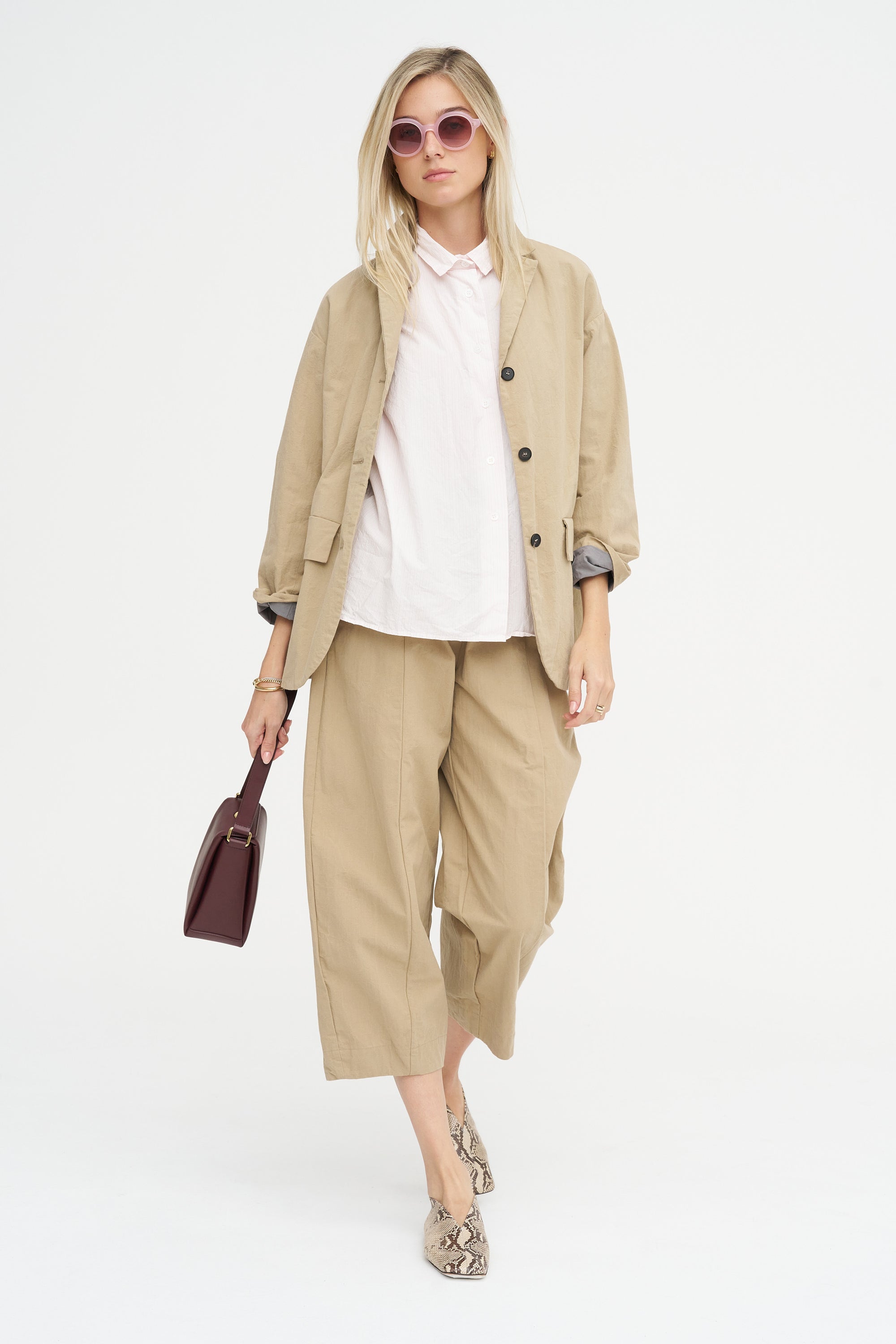 Tina Shirt, Pink Stripe