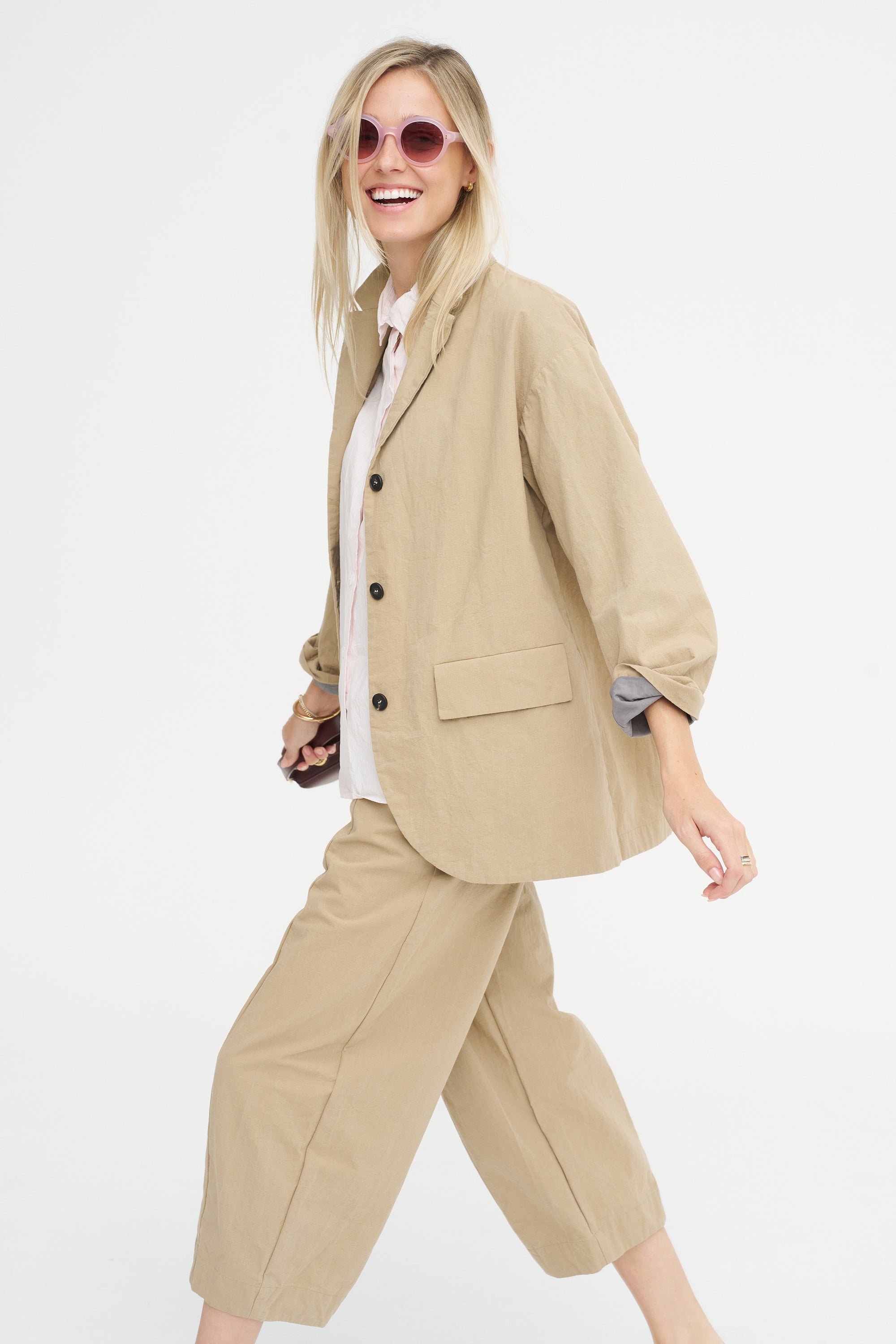 Tina Shirt, Pink Stripe