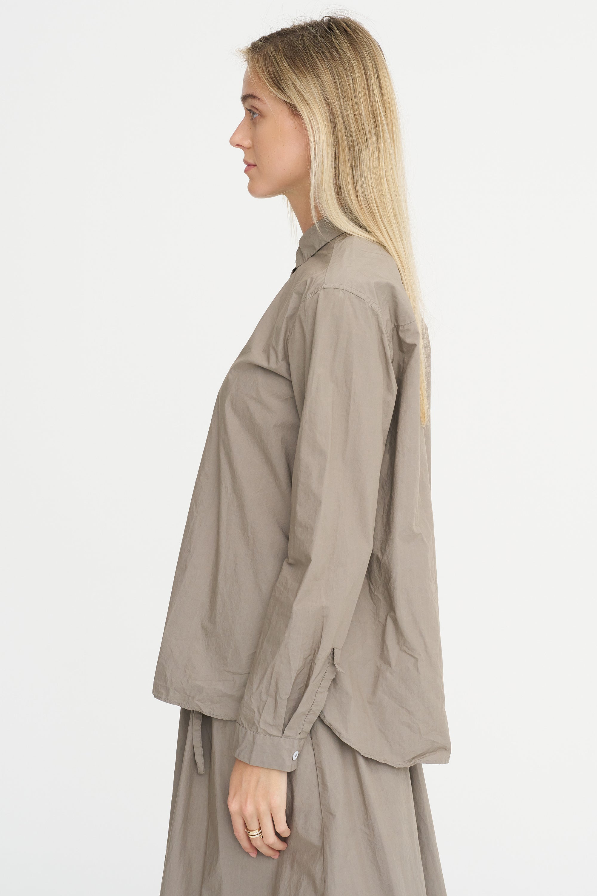 Loose Tyrol Shirt, Taupe