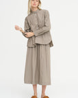 Loose Tyrol Shirt, Taupe