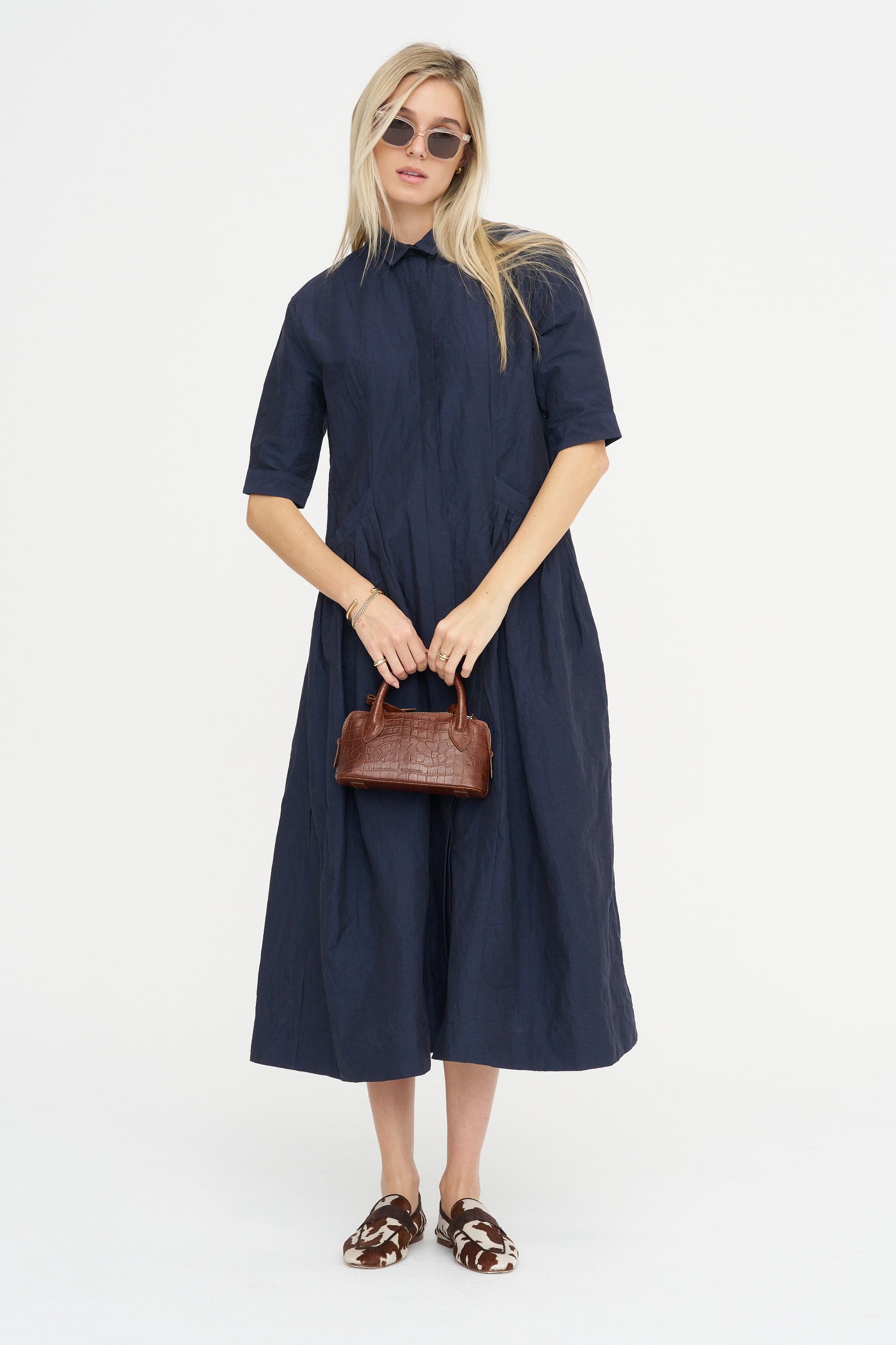 Sally Dress, Navy