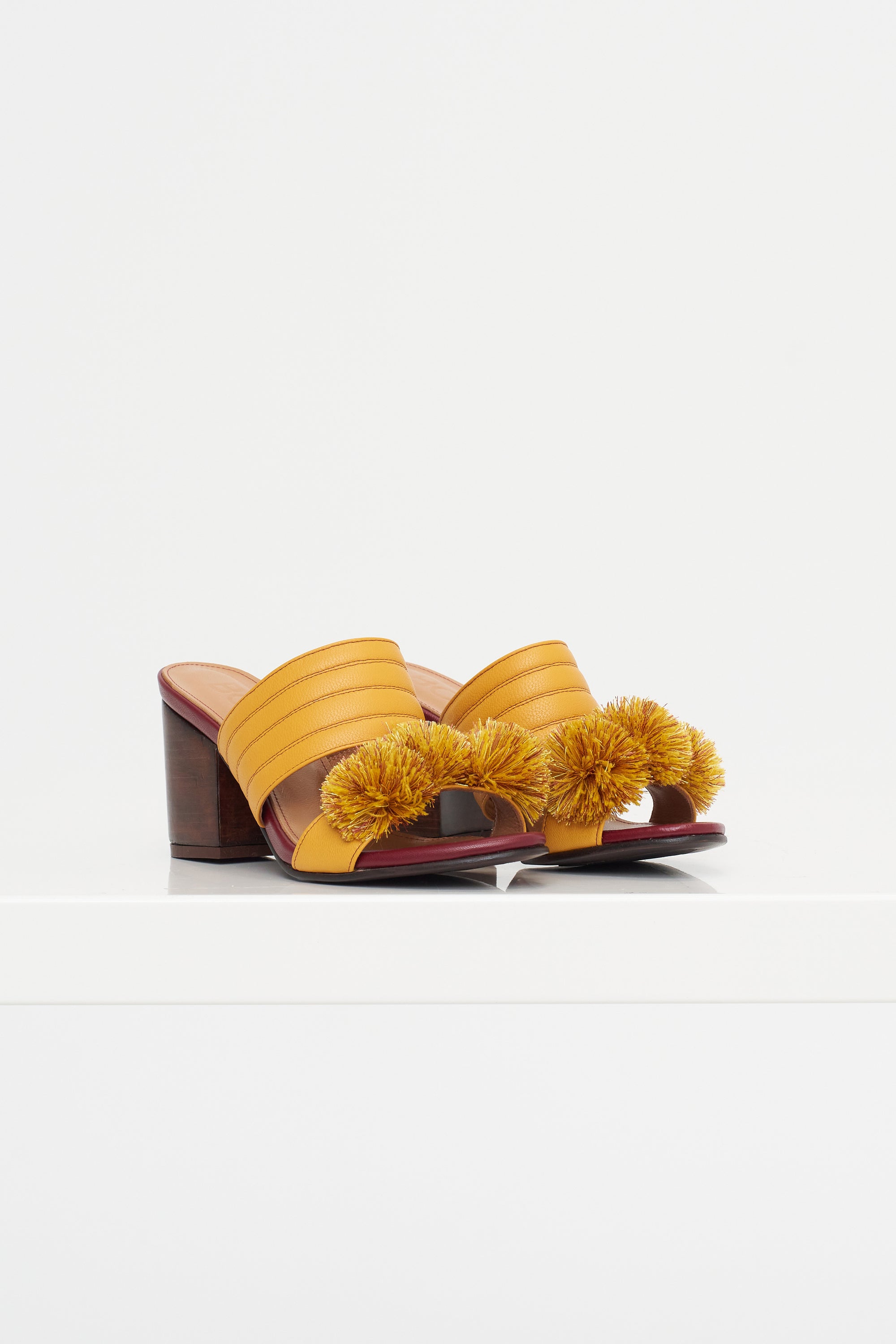 Alexa - Medium Heeled Sandal, Yellow