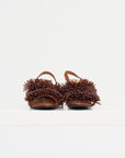 Olinda - Beaded Heeled Sandal, Cappuccino
