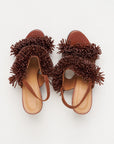 Olinda - Beaded Heeled Sandal, Cappuccino