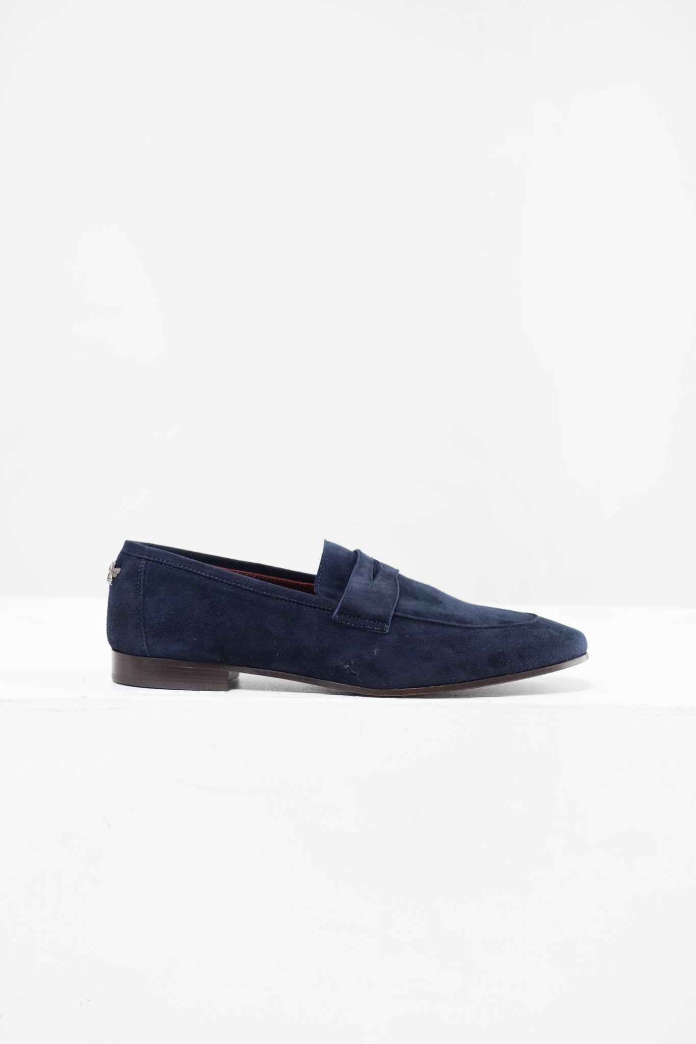 BOUGEOTTE - Suede Flaneur, Dark Blue