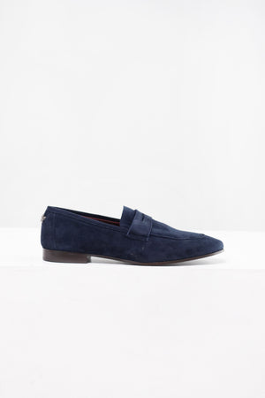 BOUGEOTTE - Suede Flaneur, Dark Blue