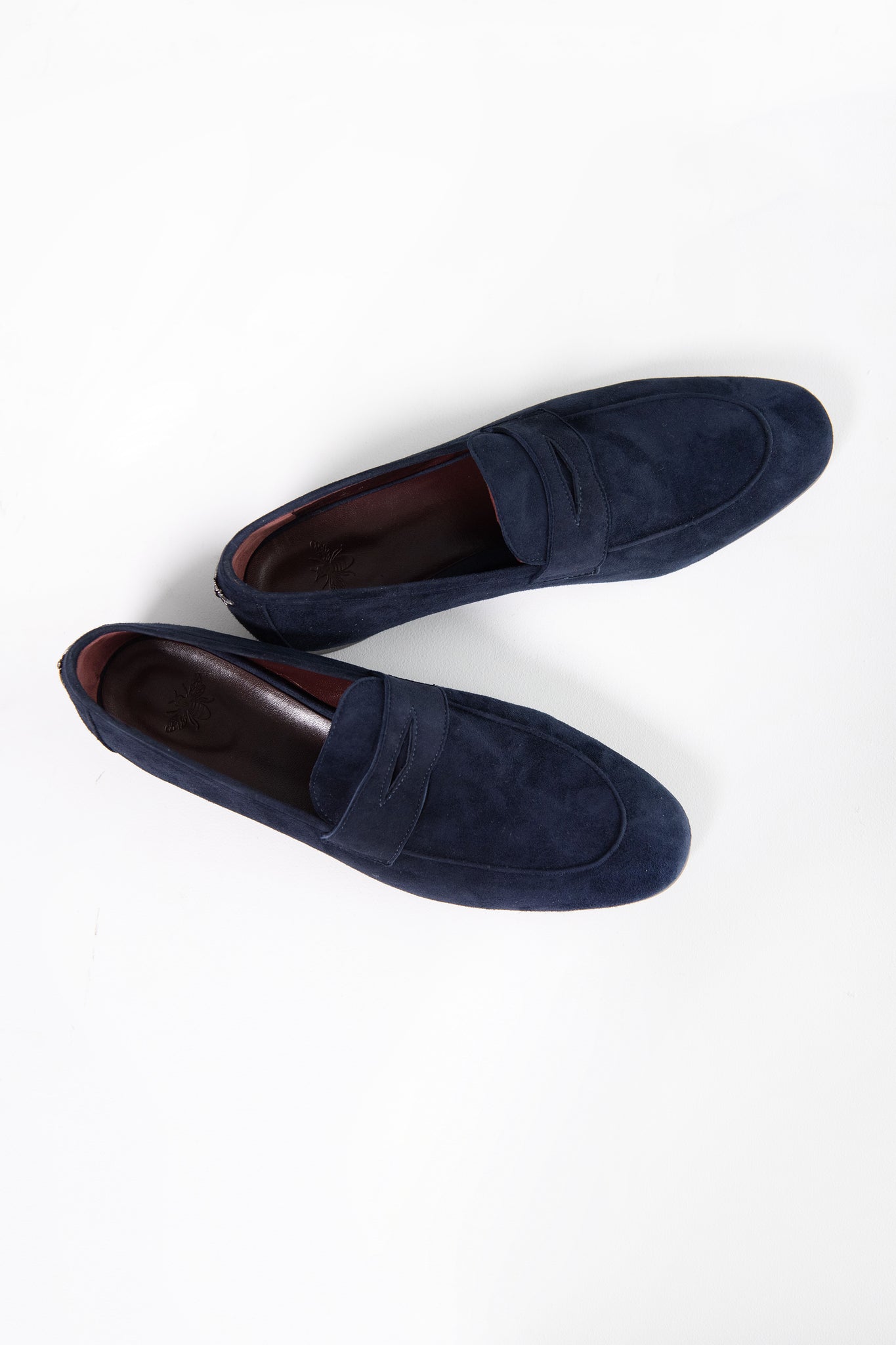 BOUGEOTTE - Suede Flaneur, Dark Blue