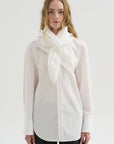 Scarf Shirt, White