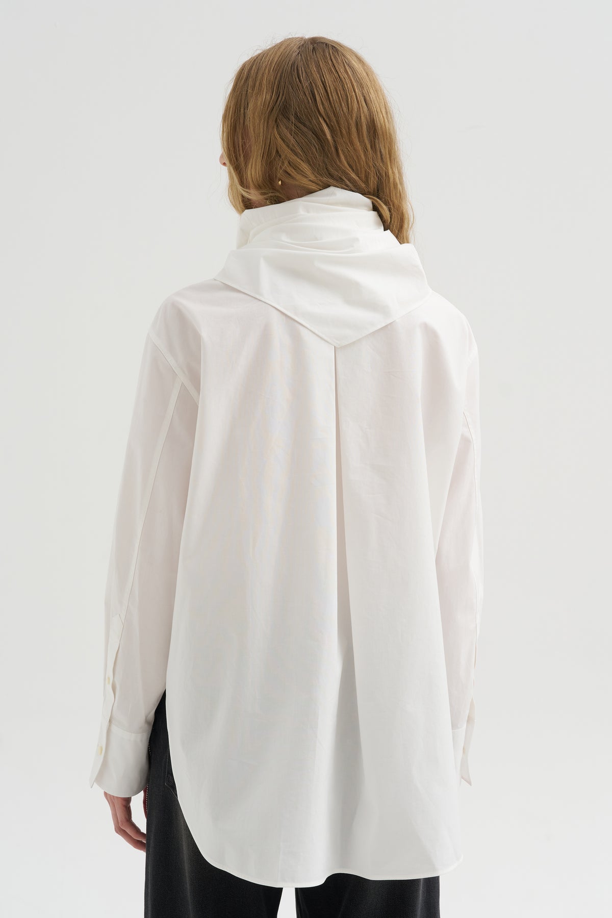 Scarf Shirt, White