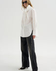 Scarf Shirt, White