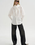 Scarf Shirt, White