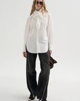 Scarf Shirt, White