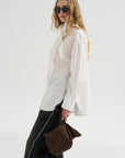 Scarf Shirt, White