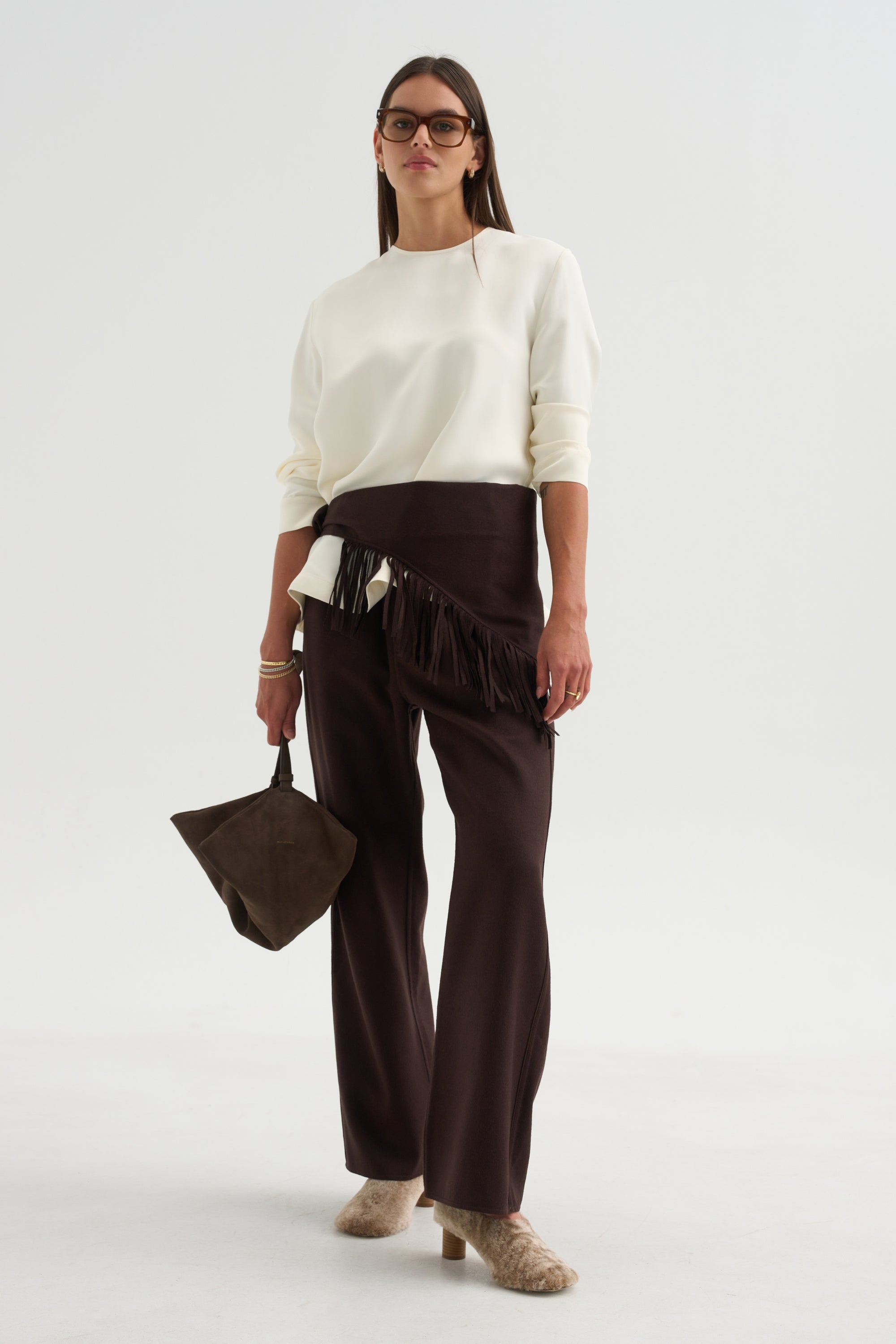 Pull-On Trousers, Chocolate