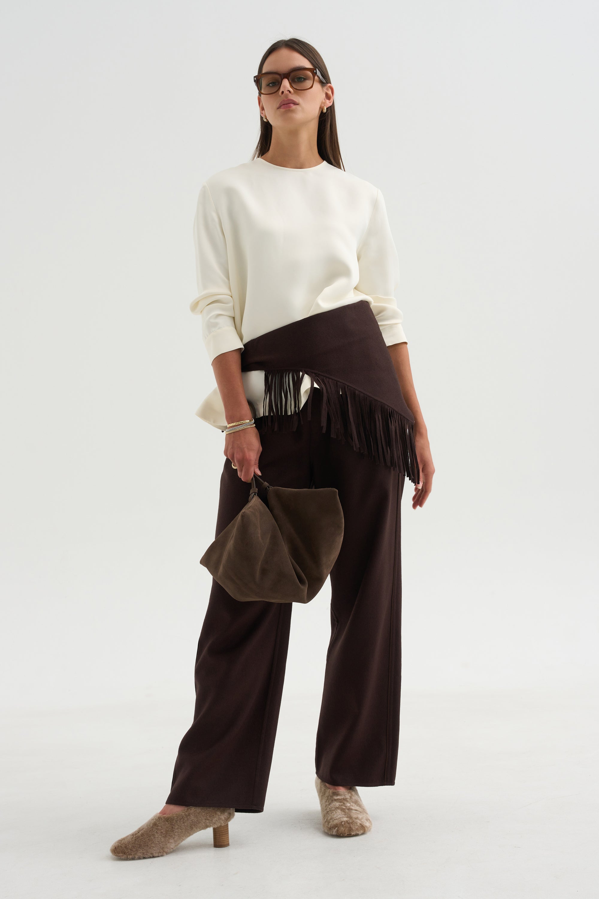 Pull-On Trousers, Chocolate