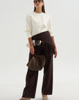 Pull-On Trousers, Chocolate