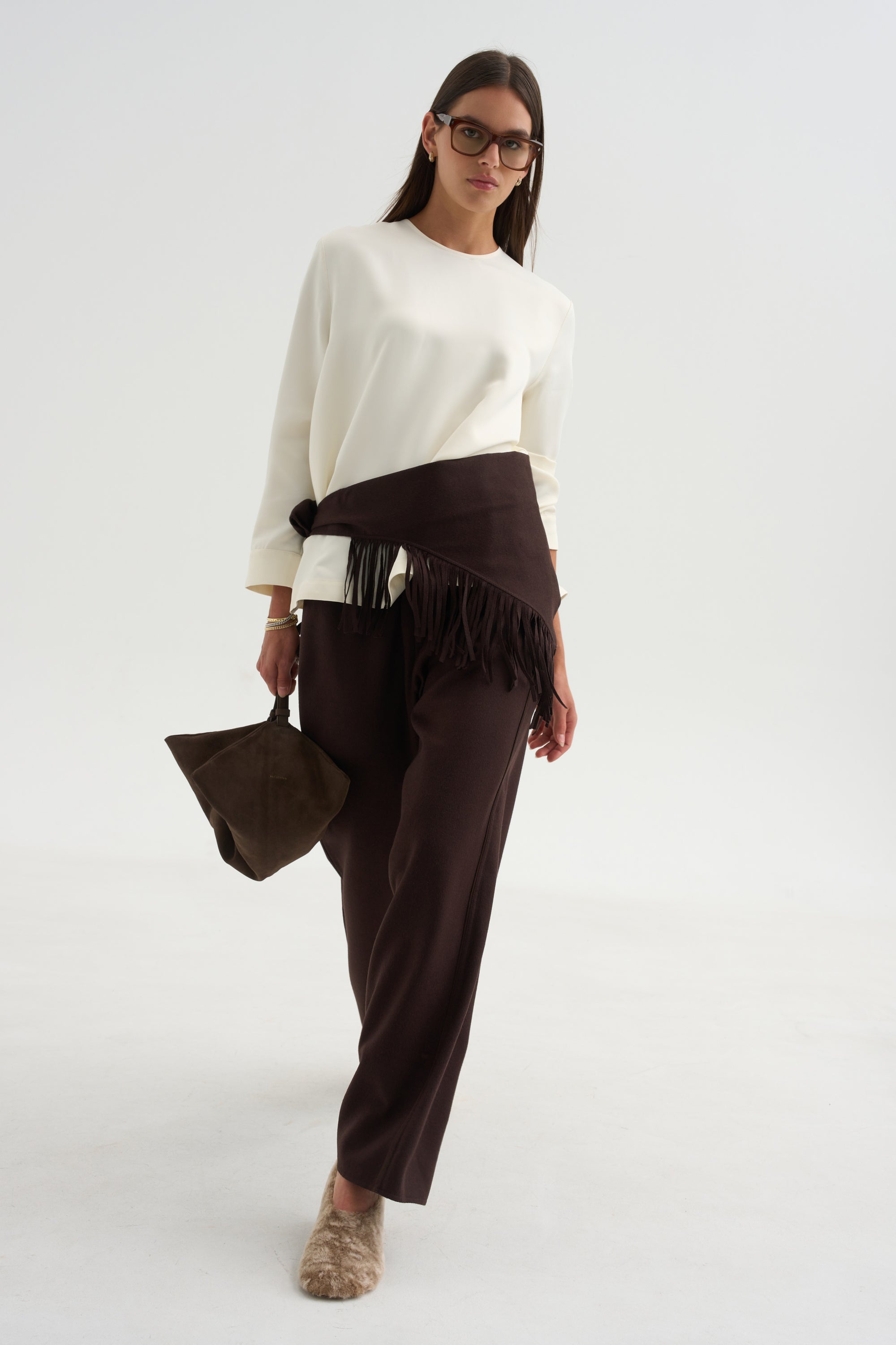Pull-On Trousers, Chocolate