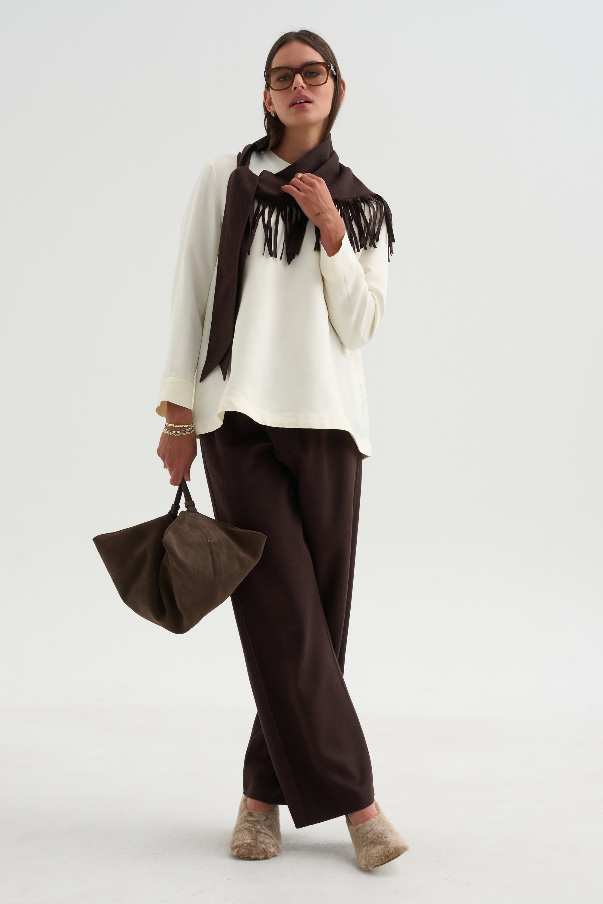 Pull-On Trousers, Chocolate