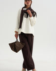 Pull-On Trousers, Chocolate