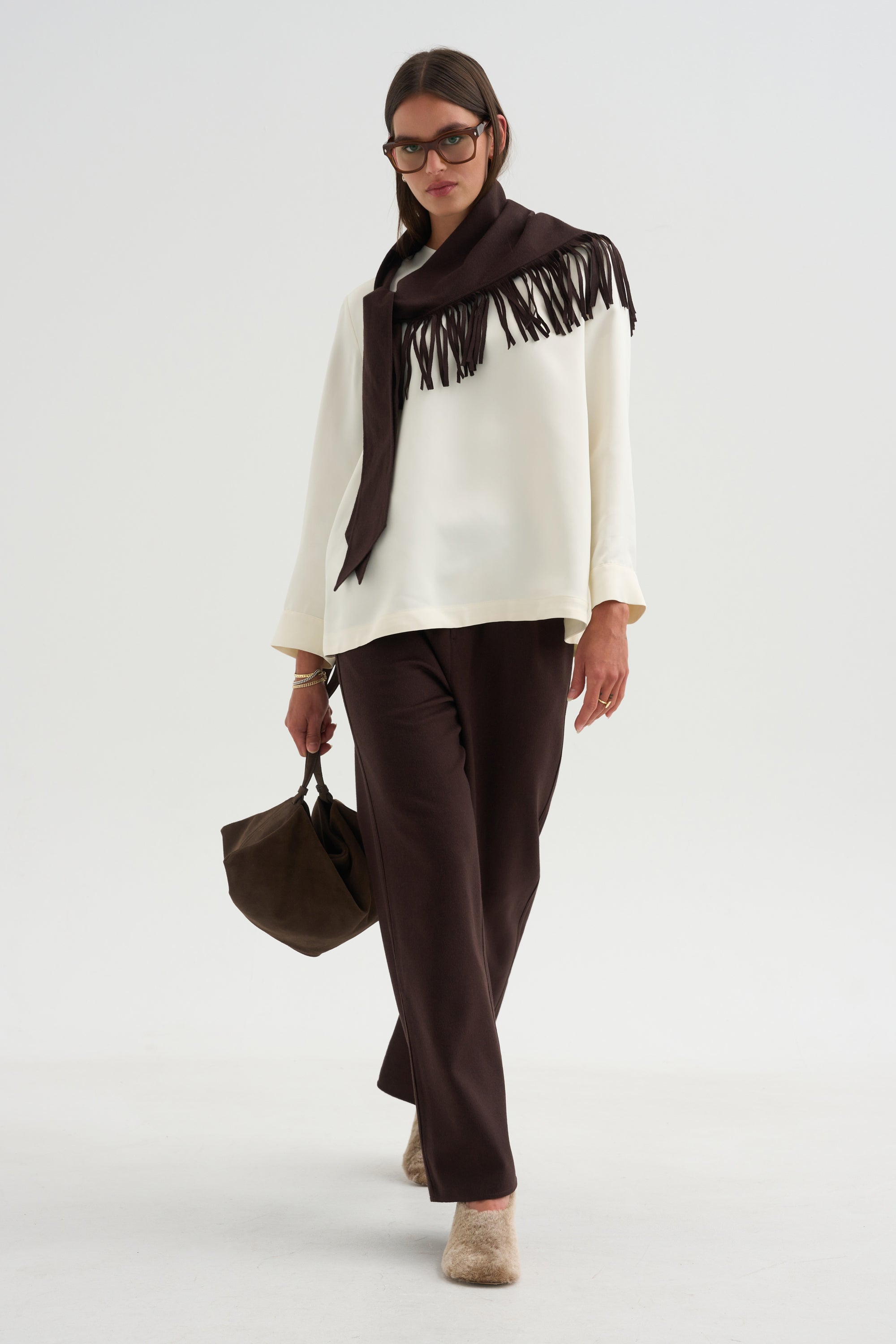 Pull-On Trousers, Chocolate