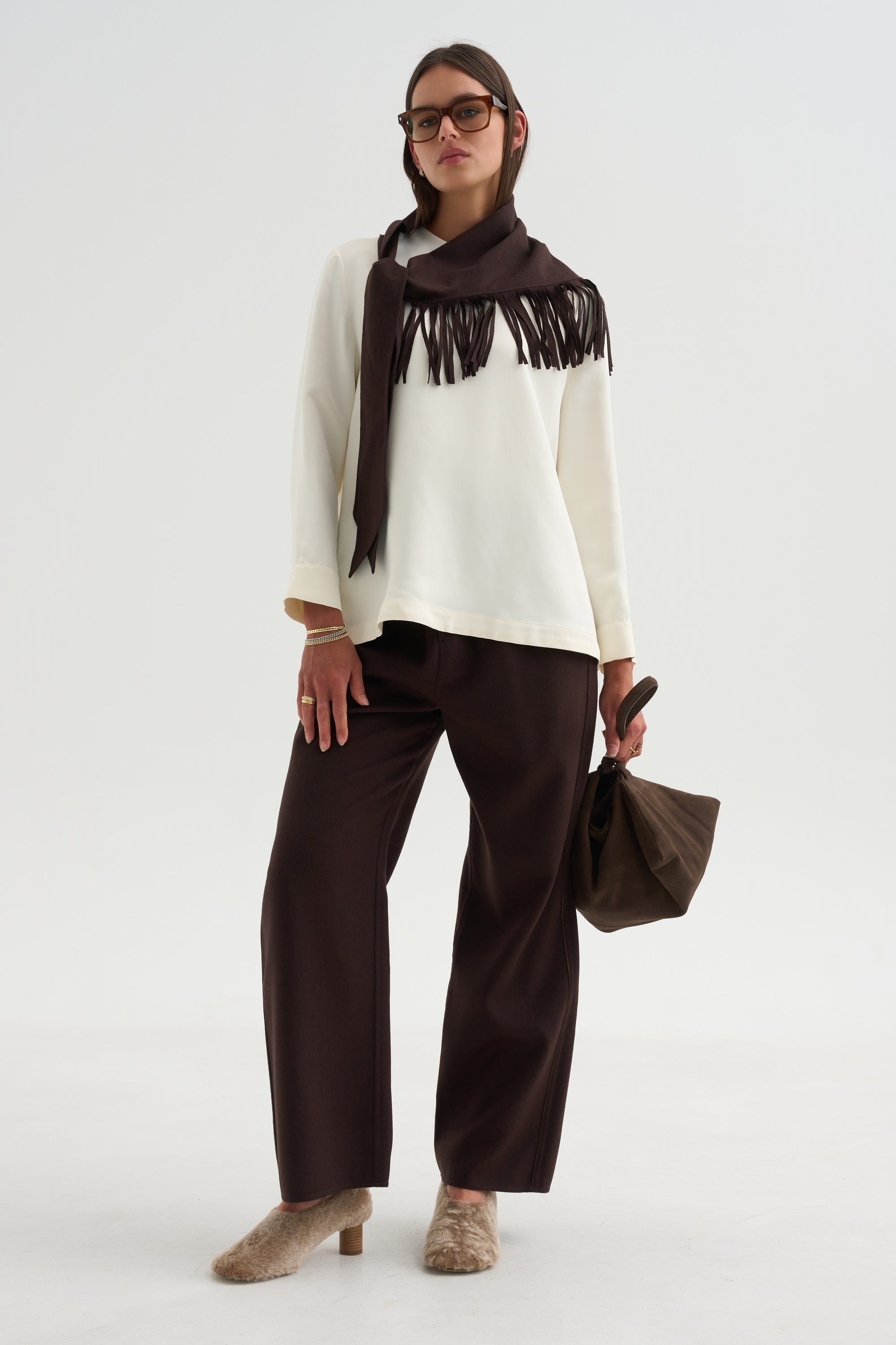 Pull-On Trousers, Chocolate