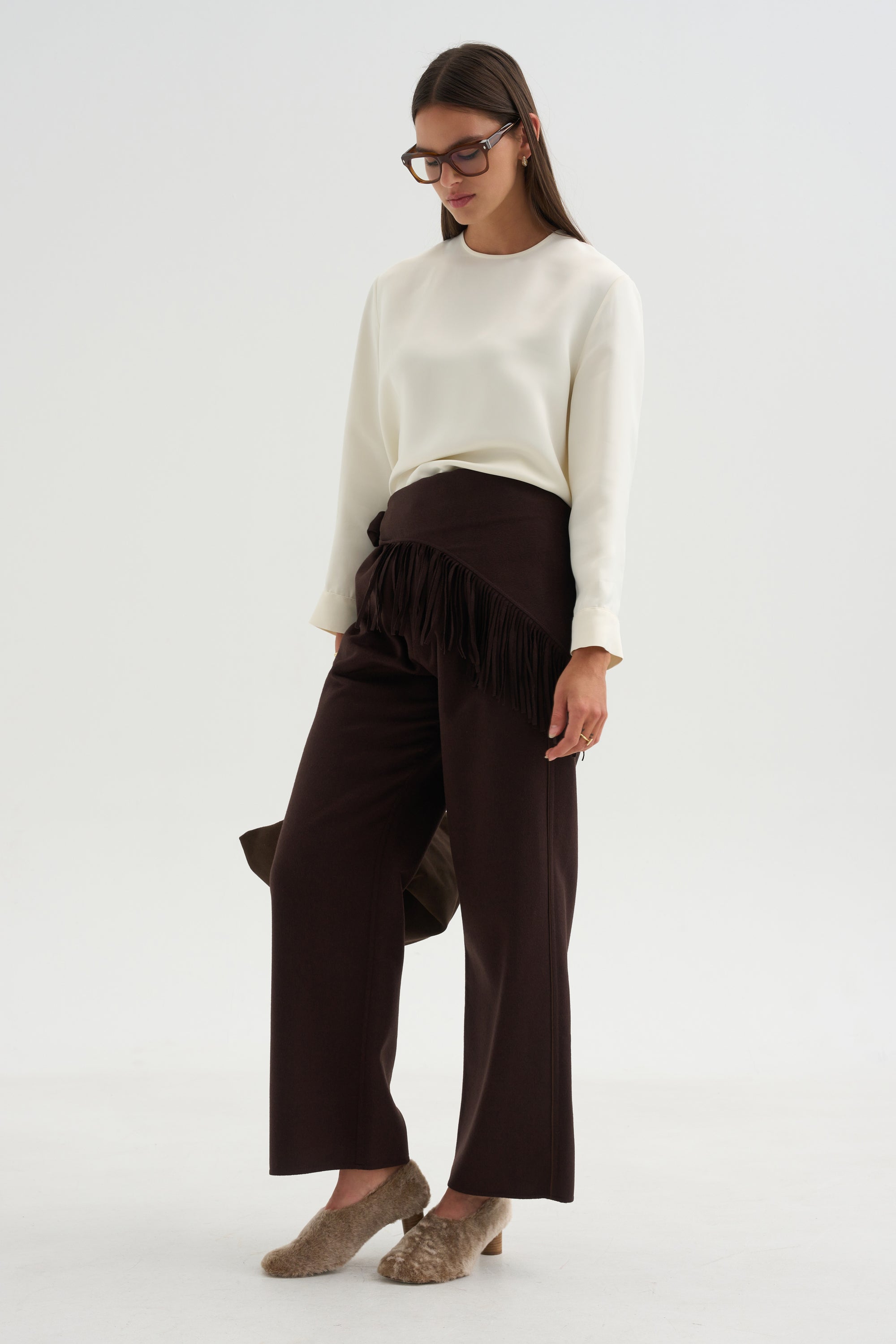Pull-On Trousers, Chocolate