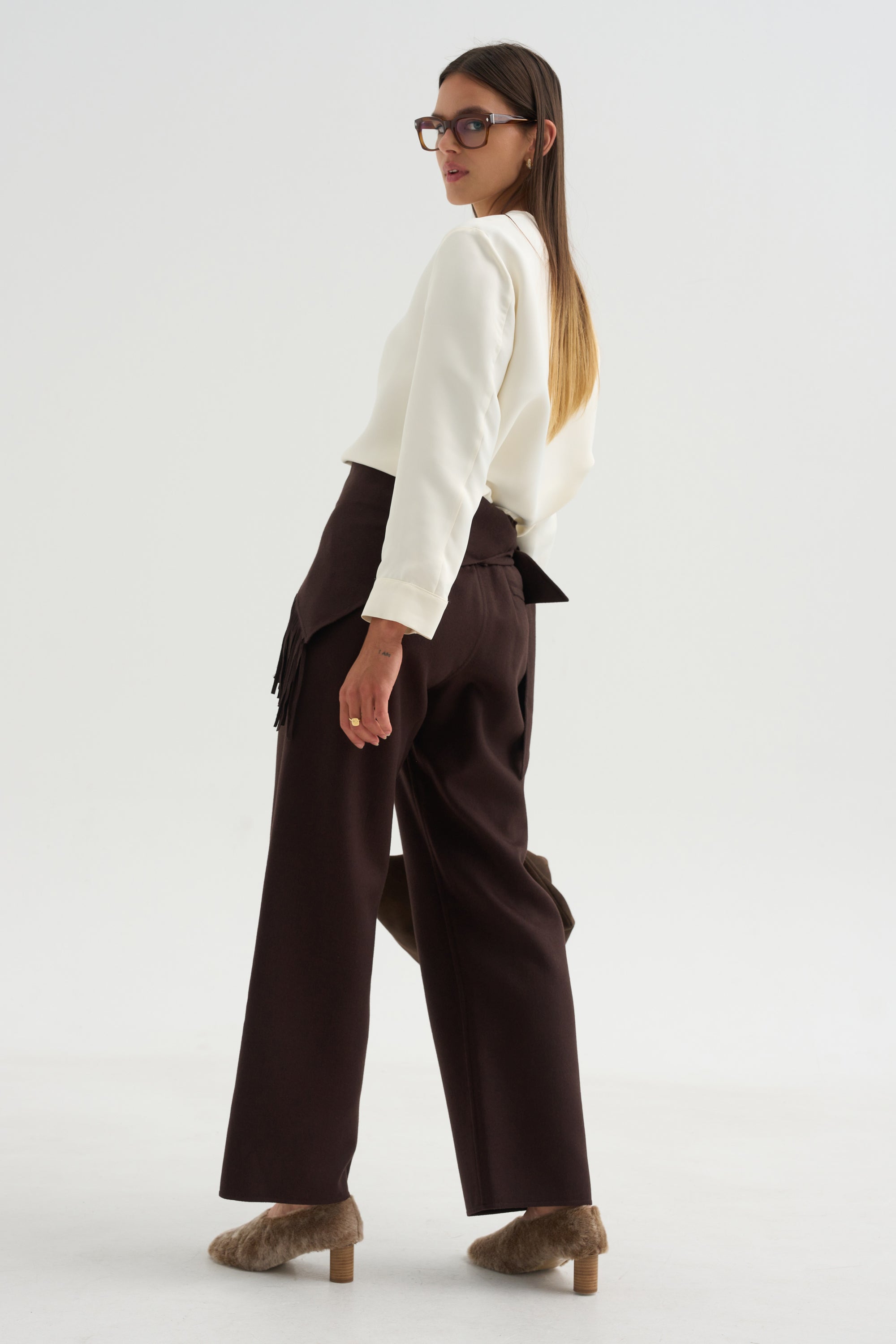Pull-On Trousers, Chocolate