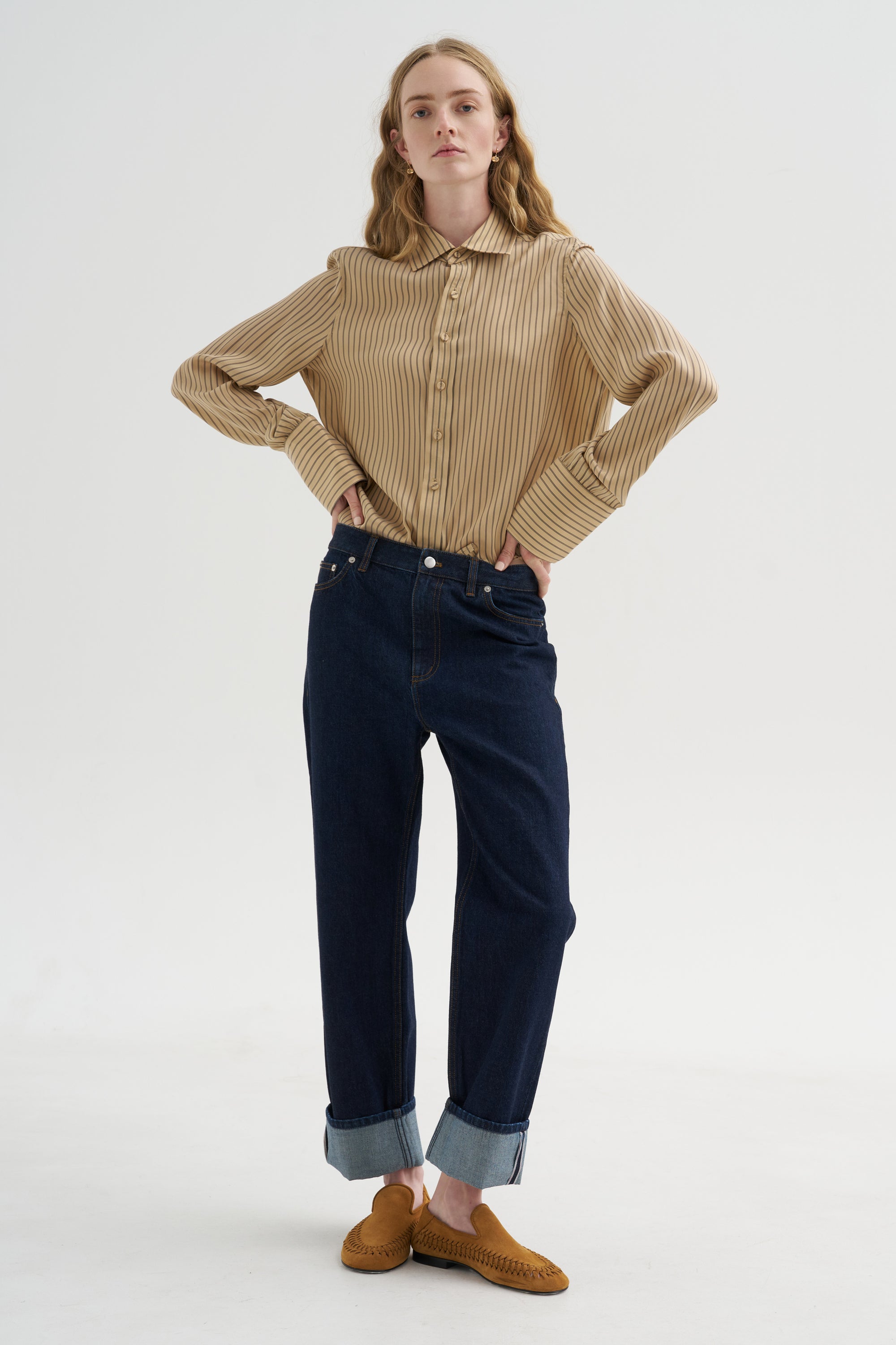 Stripe Shirt, Fawn &amp; Black