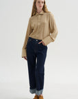 Stripe Shirt, Fawn & Black