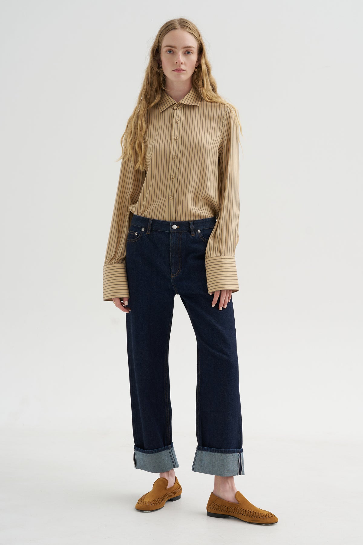 Stripe Shirt, Fawn &amp; Black