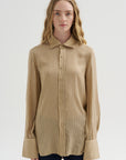 Stripe Shirt, Fawn & Black
