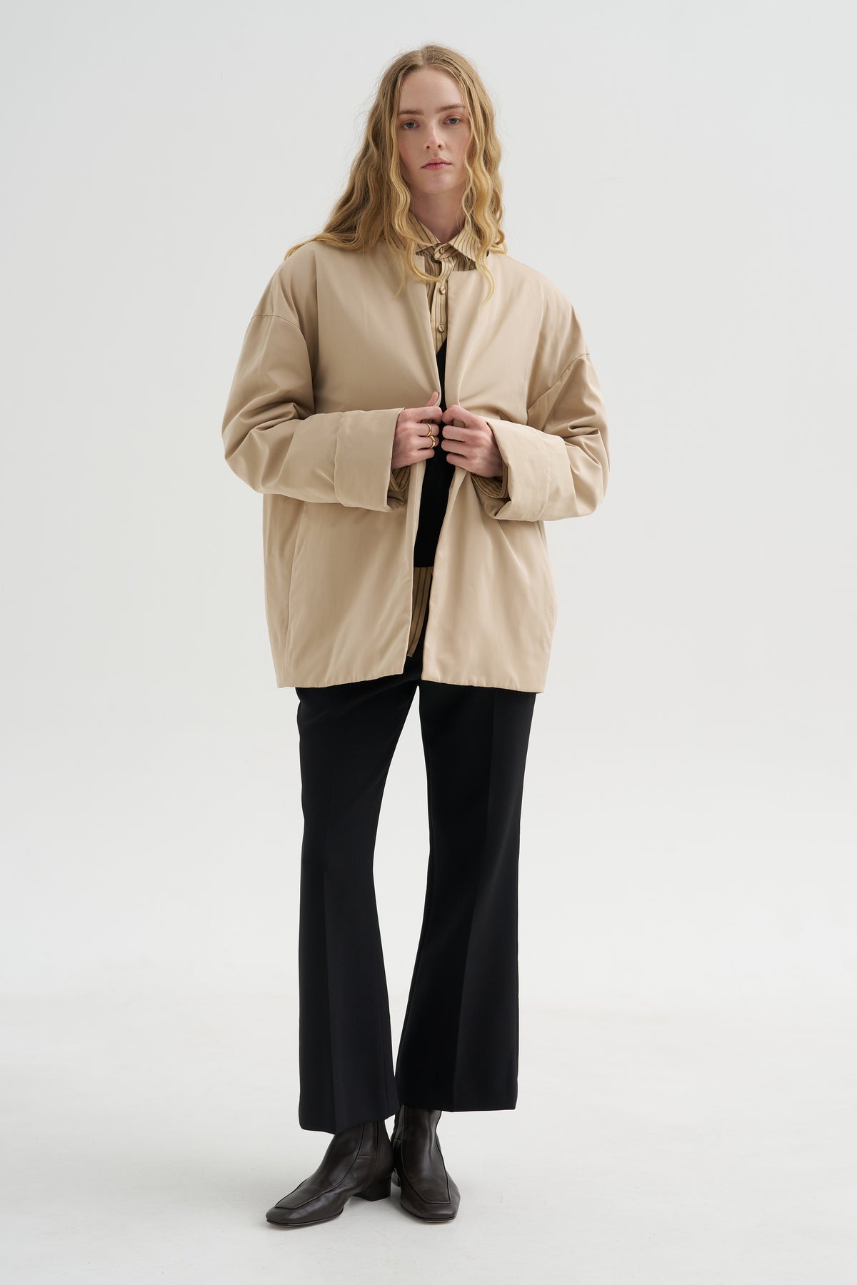 Padded Jacket, Oyster