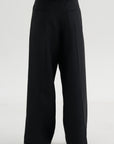 Pleat Front Trousers, Deep Black