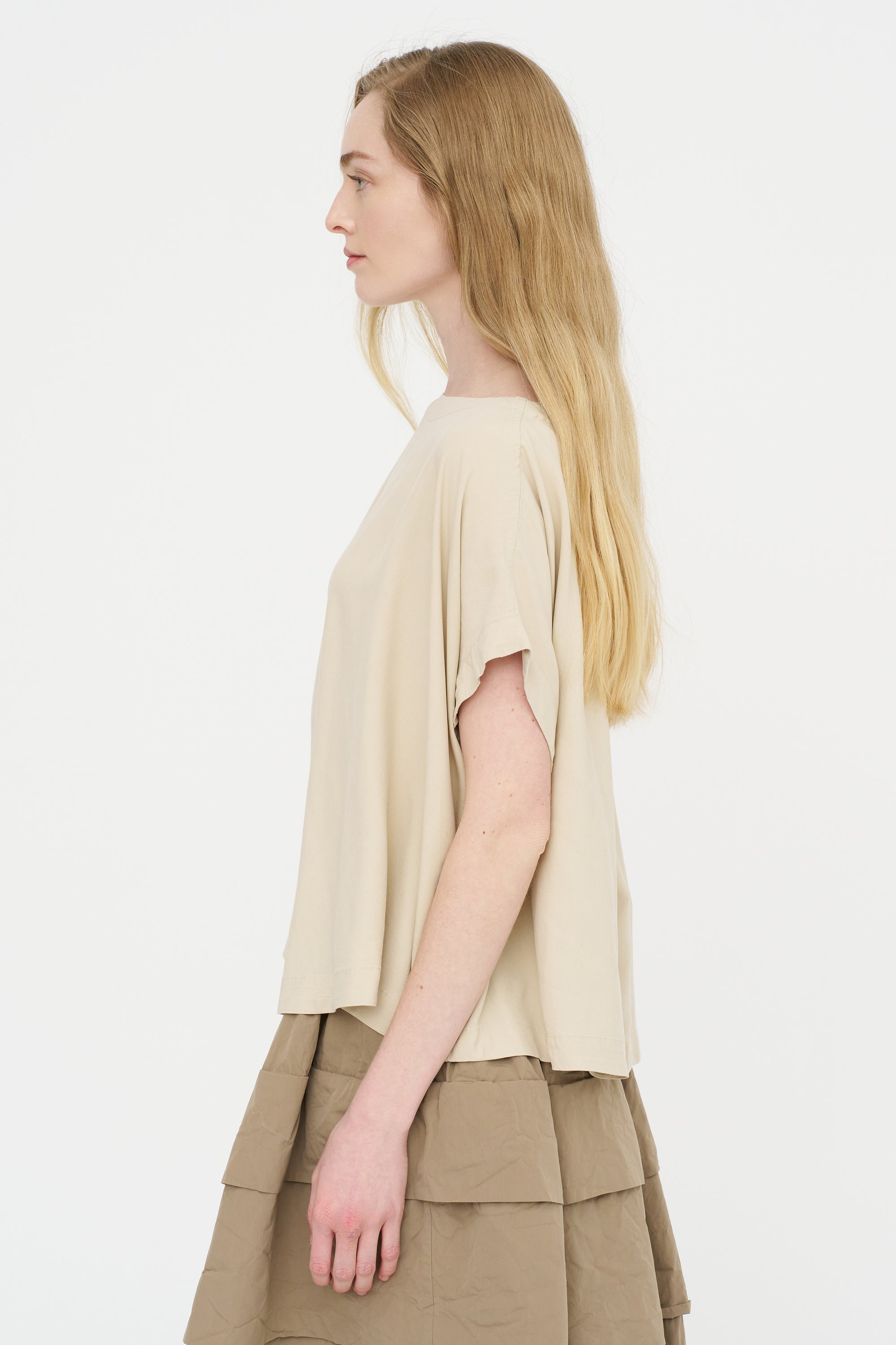 Francesca Top - Spun Silk, Beige