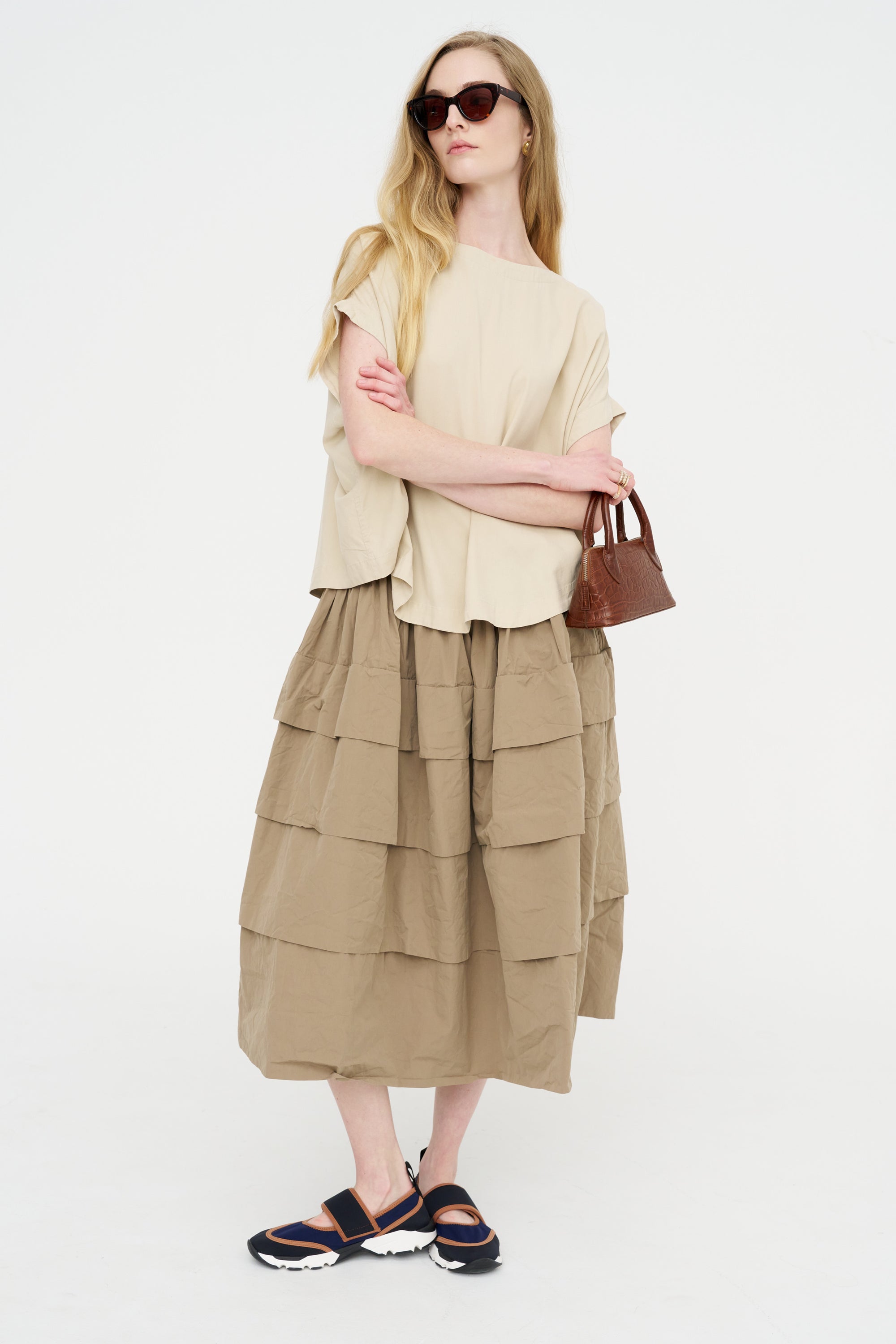 Francesca Top - Spun Silk, Beige