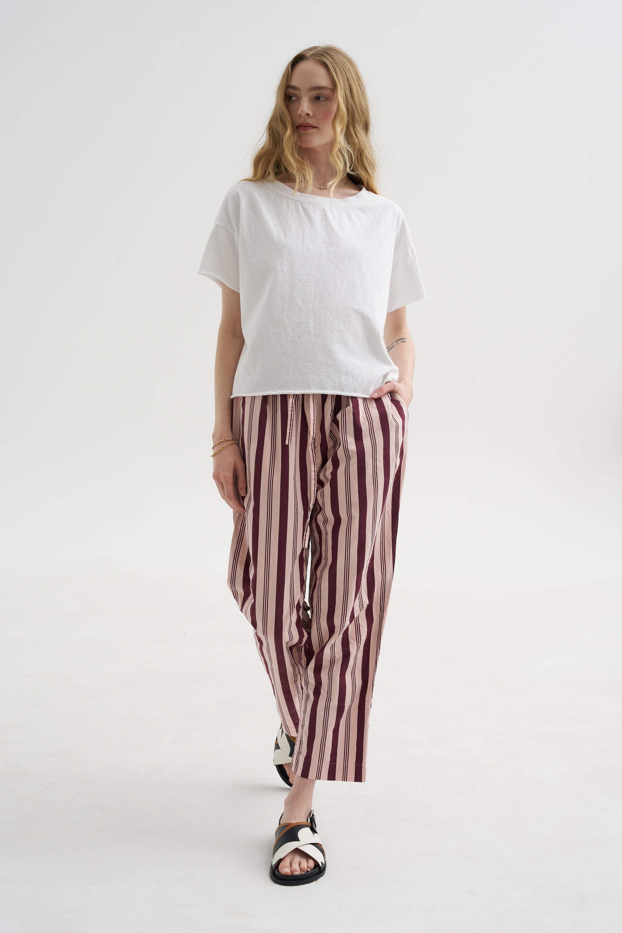 Simple Pant - Card Stripe, Stripe