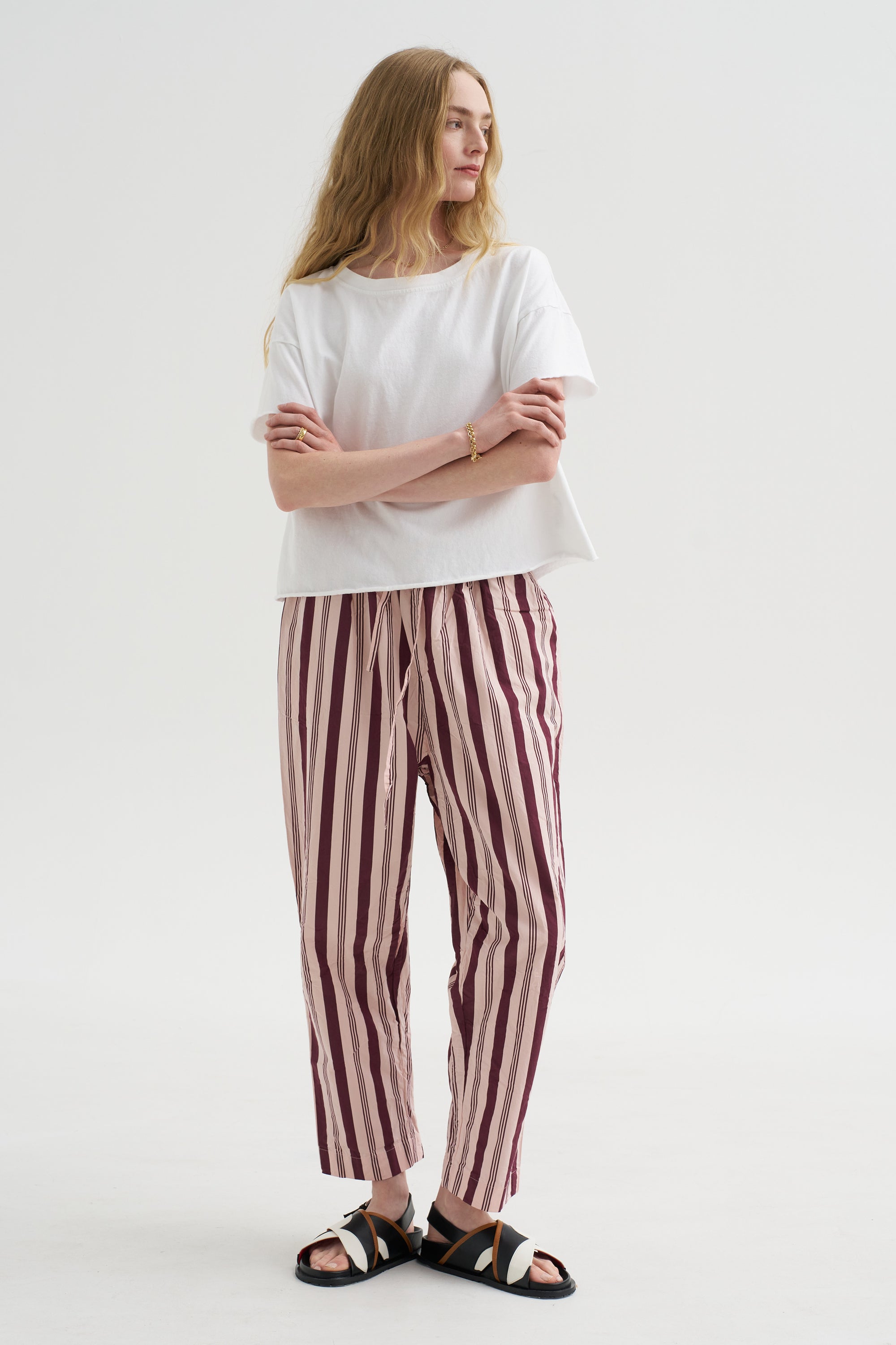Simple Pant - Card Stripe, Stripe