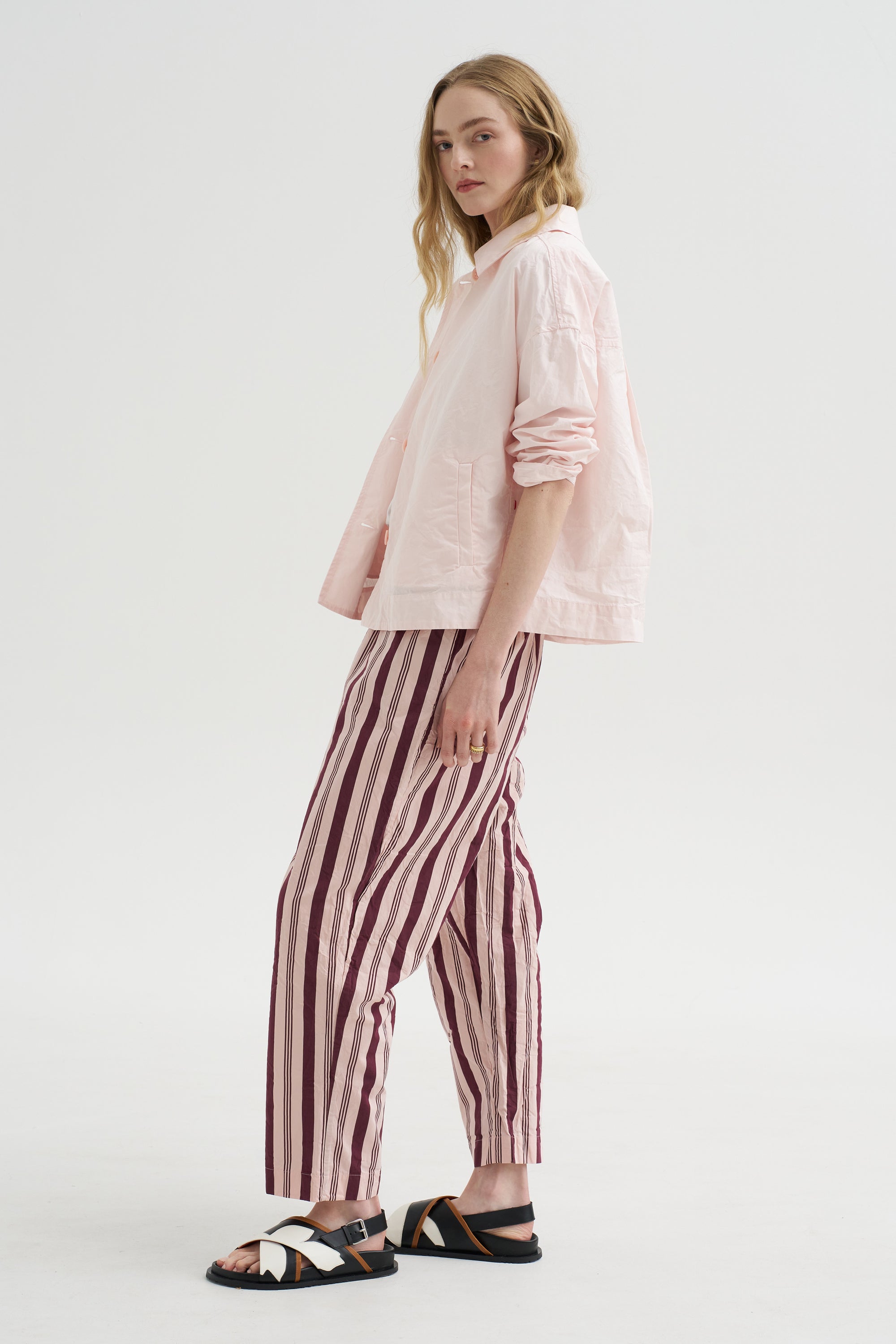 Simple Pant - Card Stripe, Stripe