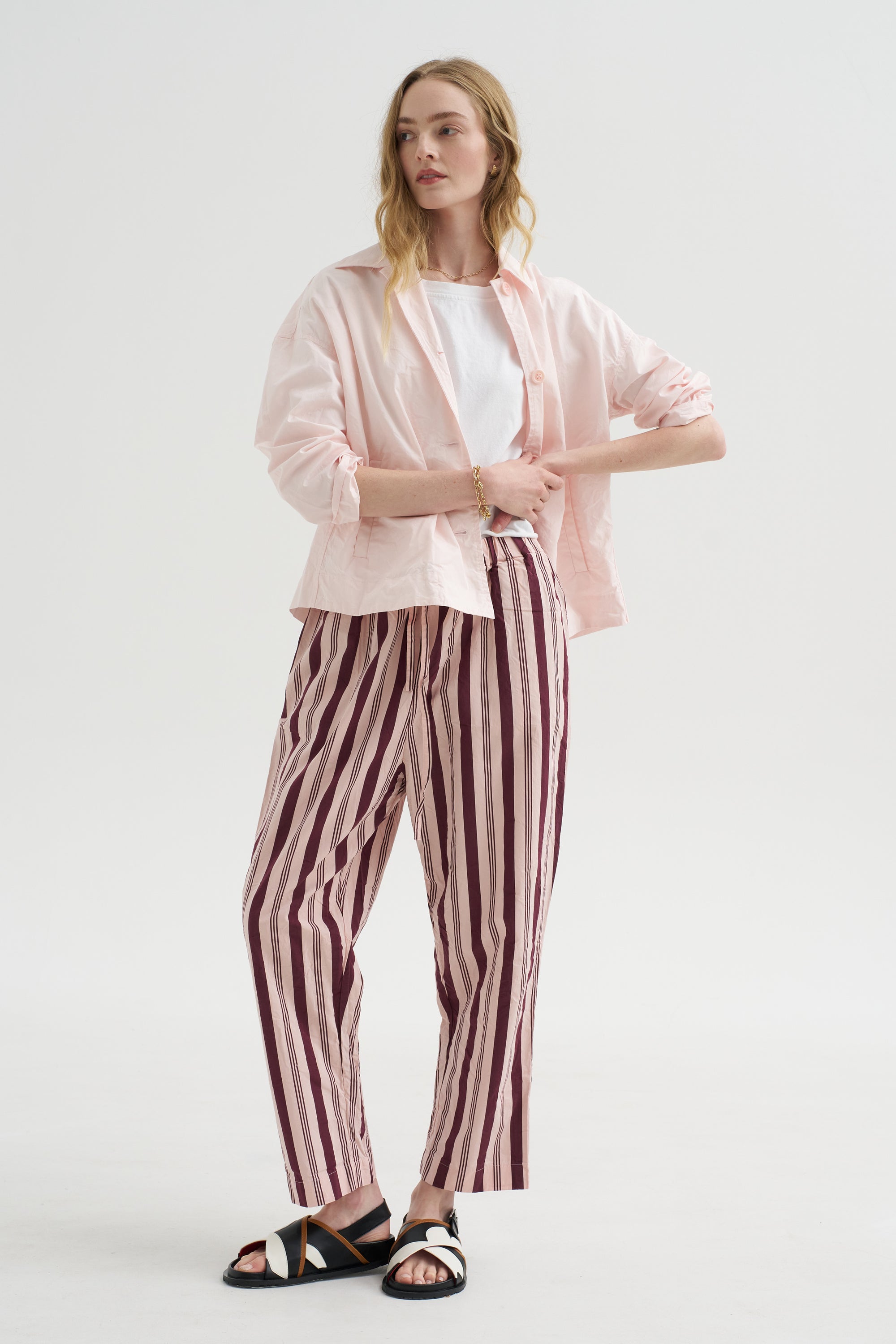Simple Pant - Card Stripe, Stripe