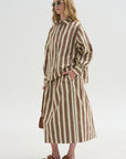 Biggy Shirt, Beige Stripe
