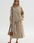 Biggy Shirt, Beige Stripe