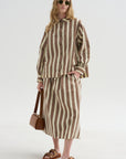 Biggy Shirt, Beige Stripe