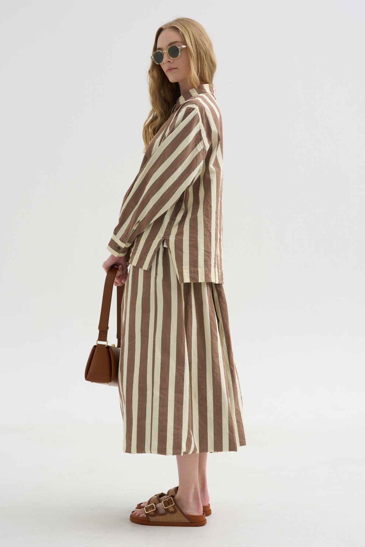 Biggy Shirt, Beige Stripe