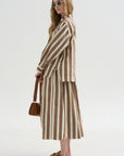Biggy Shirt, Beige Stripe