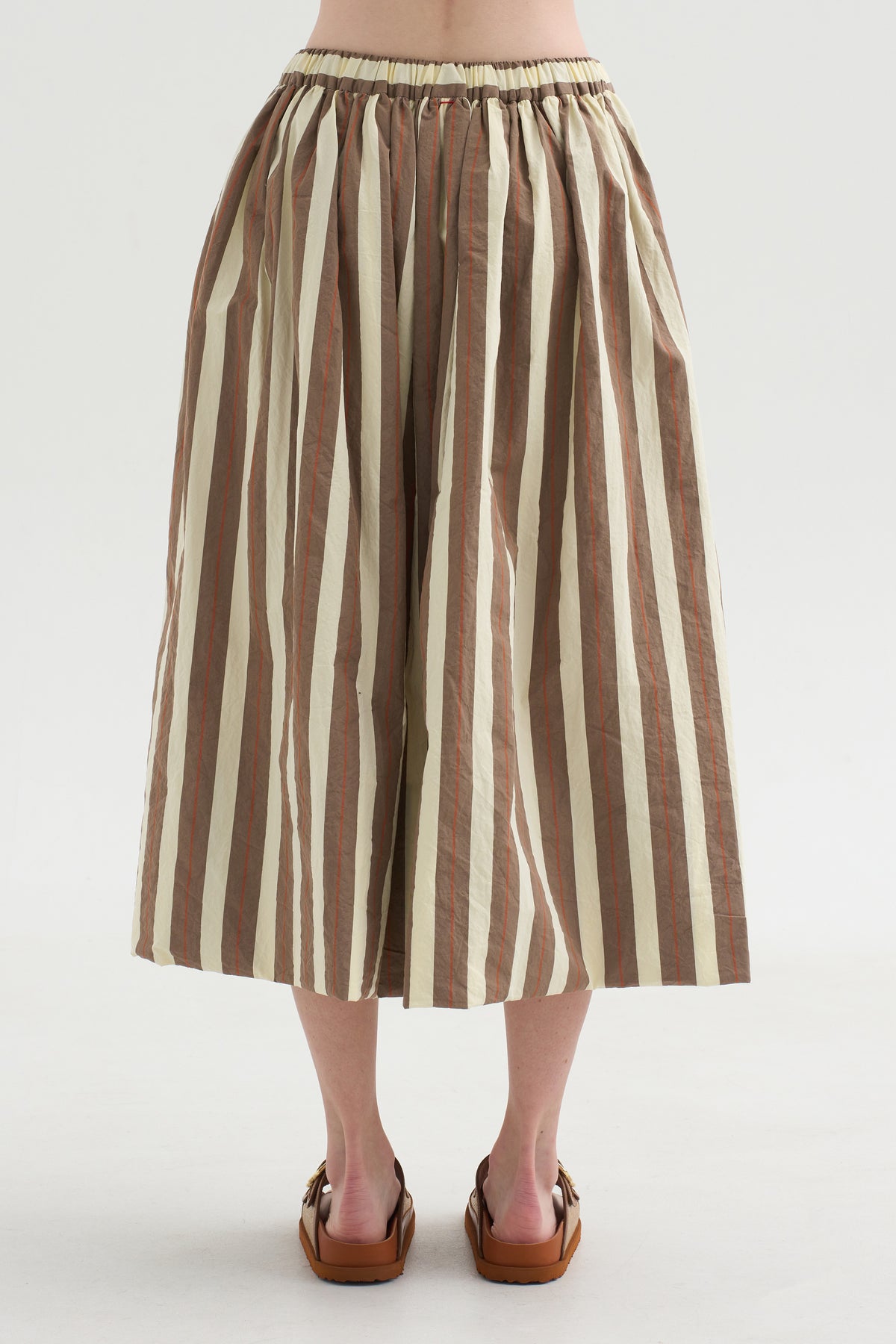 Jennie Skirt, Beige Stripe