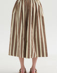 Jennie Skirt, Beige Stripe